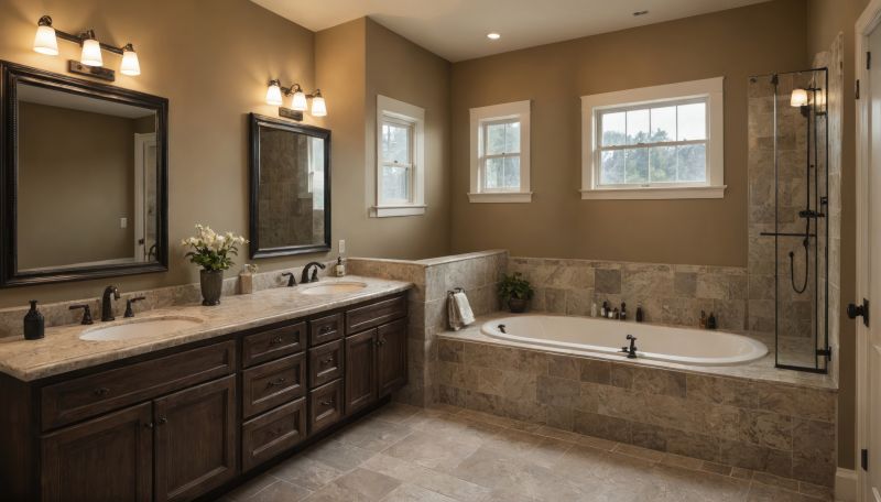 Spacious Master Bath Layouts